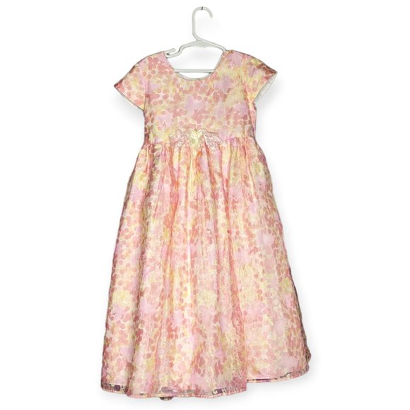 George Floral Short Sleeved Dress Size 6X - Picture 1 of 11